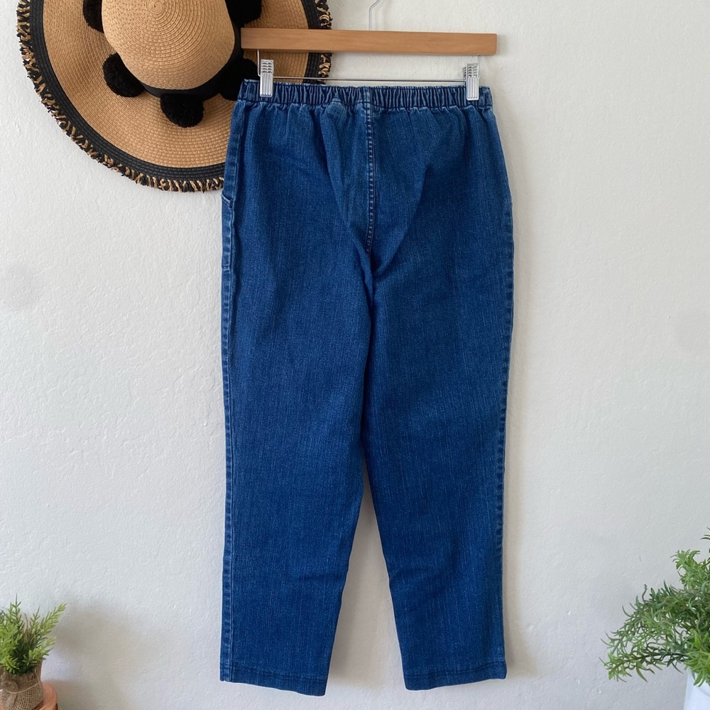 Croft & Barrow Boho Patchwork Pull On Stretch Den… - image 4